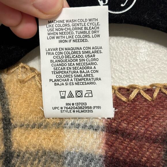 Woolrich Plaid Flannel Shawl/Wrap Scarf - One Size - Picture 6 of 7